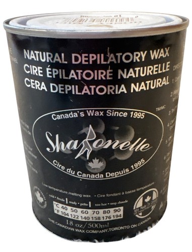 Natural Depilatory Wax 18 Oz / 500ml Sharonelle Honey Scent Low Temperature Melt