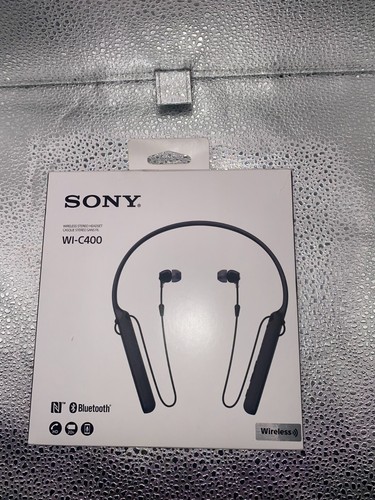 SONY WI-C400 Wireless Bluetooth Stereo Headset In-Ear Headphones HD BLACK NEW