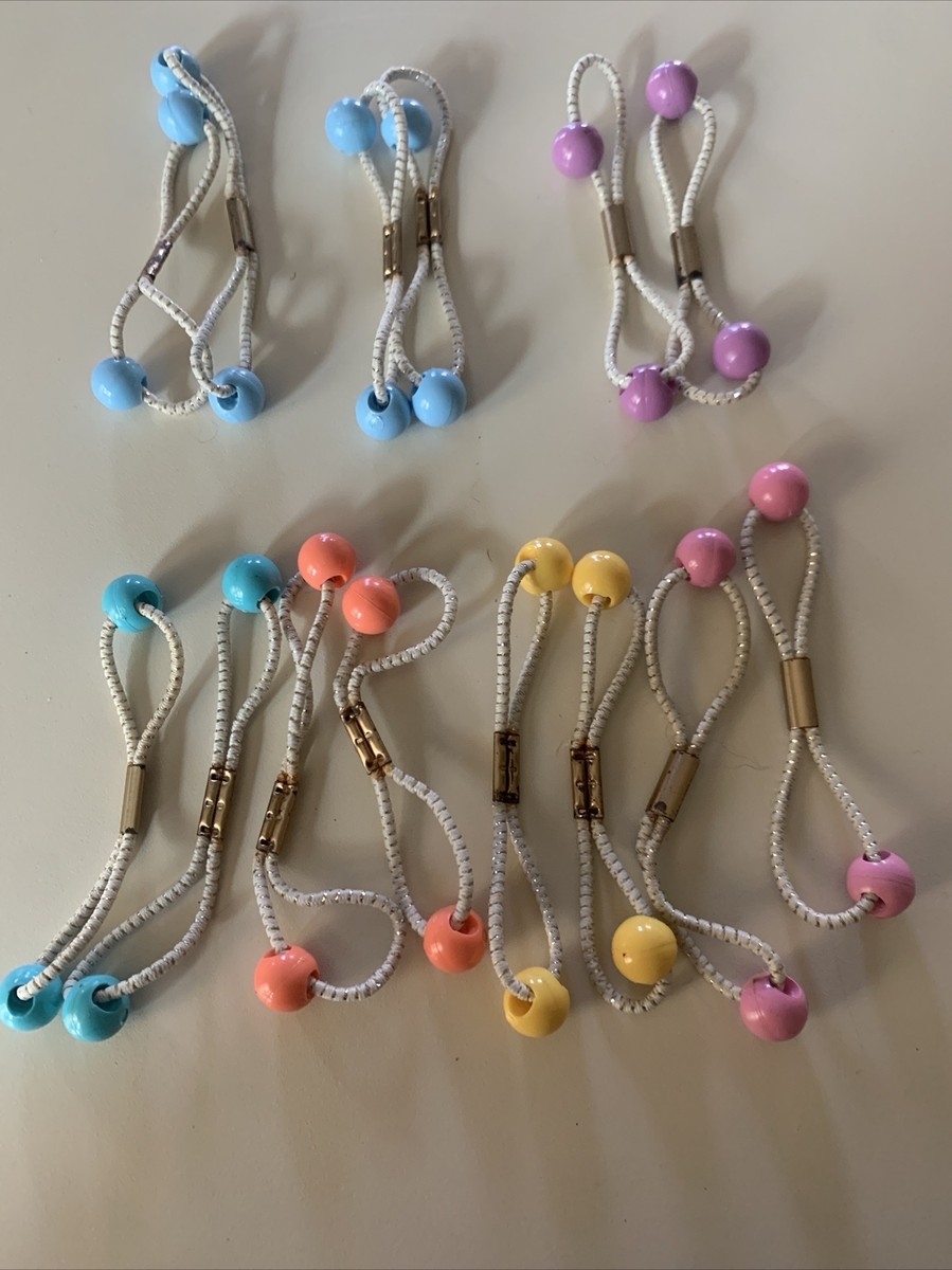 ハル Vintage Ball Barrettes Ties Bead Knocker Ball Ponytail Hair