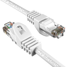 75FT Cat5e Network Cable RJ45 UTP LAN Internet Patch Lead for Xbox PS4 PC White