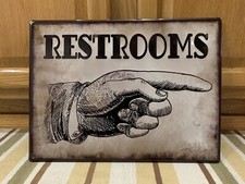 Restroom Sign Right Bathroom Men Ladies Women Boys Girls Rest Room Toilet
