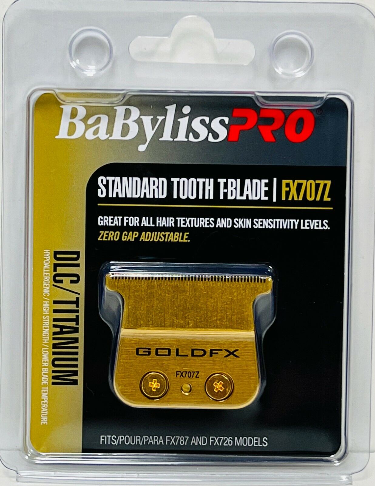 BaByliss Pro FX707Z Gold Replacement Outlining Trimmer Blade for Skeleton FX787G