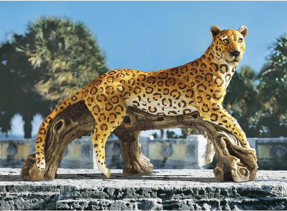 Designer Resin Leopard Sculpture - Perfect for Housewarming Gifts and Gardens - Image 3 of 4