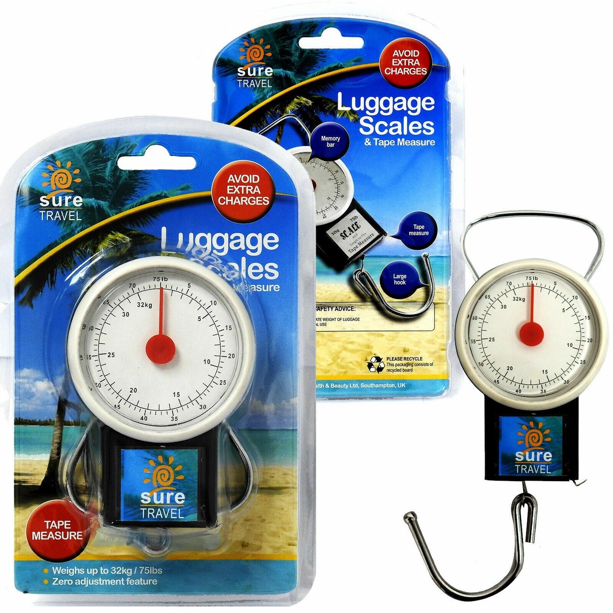 Luggage Scales IN Portable Suitcase UK Bag Travel Weigh