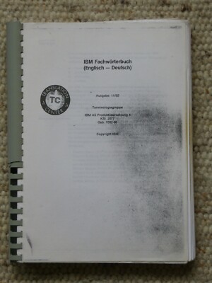 IBM Fachwörterbuch IT Dictionary Englisch-Deutsch English-German 