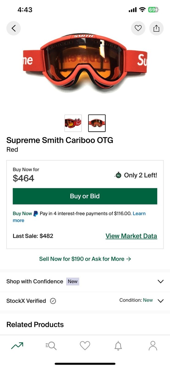 Supreme 15A × SMITH CARIBOO GOGG Supreme Smith Cariboo OTG Ski Goggles | Hypebeast