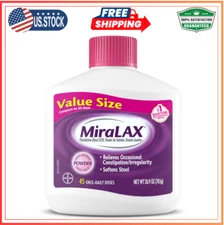 MiraLAX Gentle Constipation Relief Laxative Powder 45 Dose No Harsh Side Effects