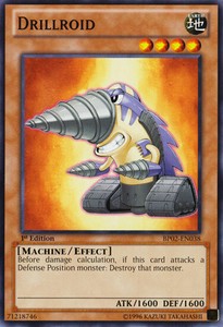 Drillroid - BP02-EN038 - Common - 1st Edition x3 - Near Mint