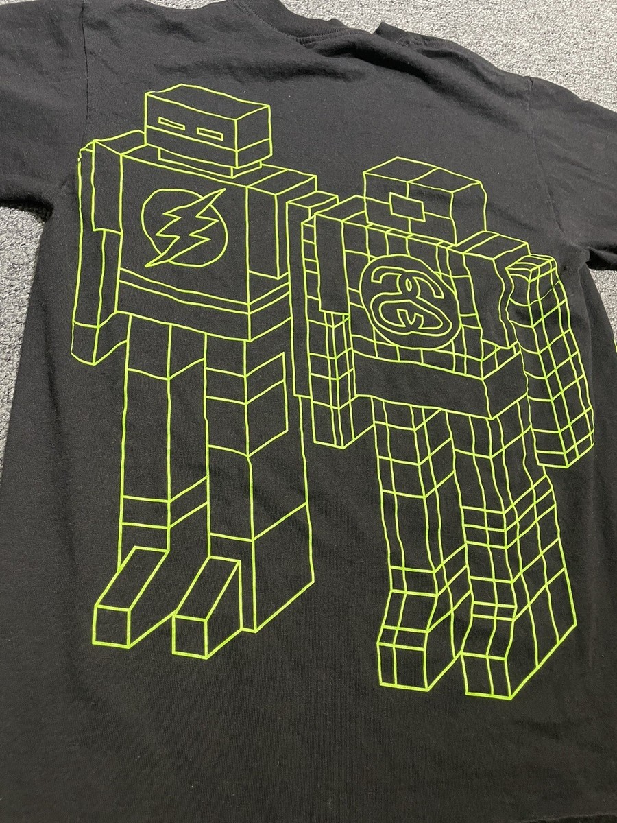 Stussy 00 Robot T Shirt Black Size Small | eBay