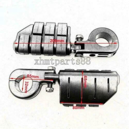 Barra de choque de 1-1/4" para Harley Davidson Heritage Softail Classic Highway Foto 2 de 4