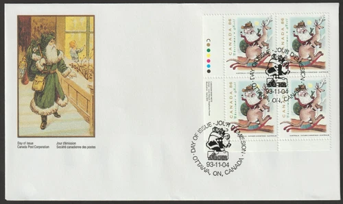 Canada #1501, Christmas Personages, LL PB, Official First Day Cover, FDC 1993