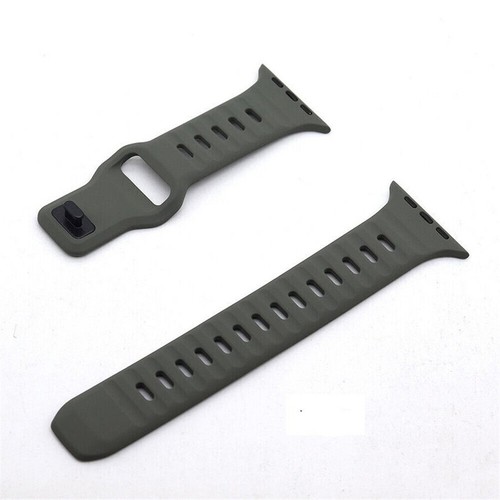 Cinturino Bracciale Silicone Cinturino iWatch per Apple Watch Cinturino Serie Ultra 8 7 6 5 SE - Foto 26 di 35