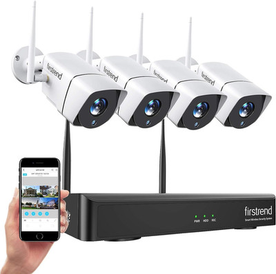 Wireless Security Camera System,  8CH 1080P Wireless NVR System with 4 Pcs 2MP I