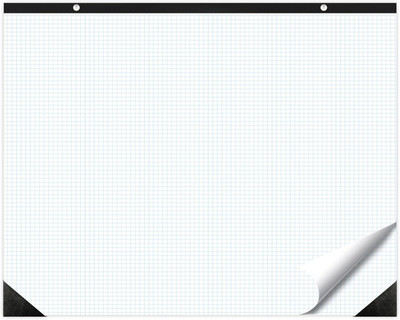 Large Engineering Graph Paper 22X17 in Sturdy Graph Desk Pad 1/4 in Quad Grid Bl