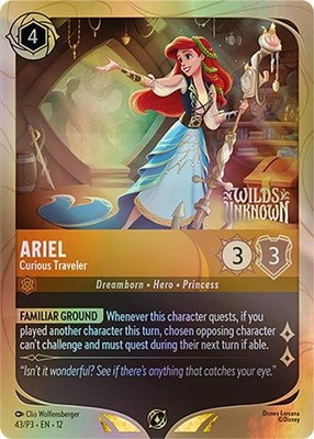 Disney Lorcana Ariel - Curious Traveler Holofoil 43 DLPC NM