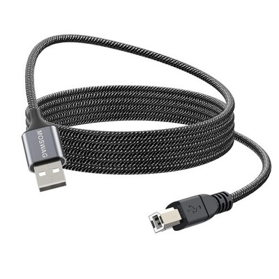 USB Druckerkabel 2m High Speed USB 2.0 Scannerkabel für Drucker HP Canon Dell