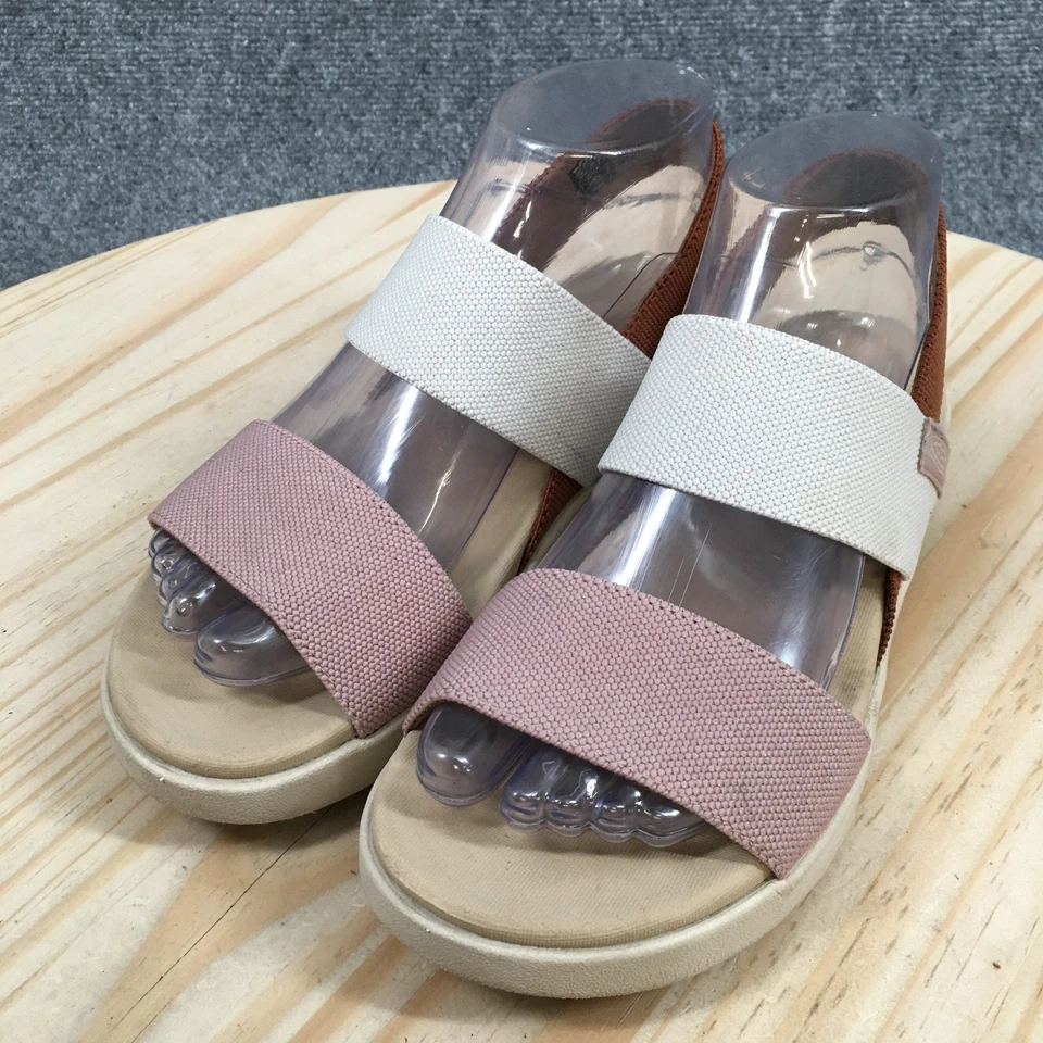 KEEN Sandals Womens 7 Elle Slingback Brown Pink Open Toe Two Straps 1027158 - Image 3 of 4