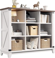 9 Cube Stora Organizer and Shelf, Cube Shelf with Stora,White