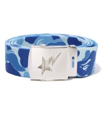Authentic A Bathing Ape Bape ABC Camo GI Belt Blue New
