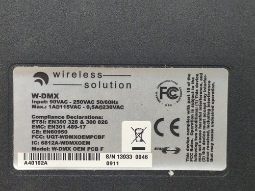 Récepteur intérieur Wireless Solution W-DMX OEM PCB F Blackbox R-512 - Photo 4/8