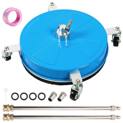 #ad 16 Pressure Washer Surface Cleaner with 4 Wheels Coated Blue Stainless Steel... $97.21