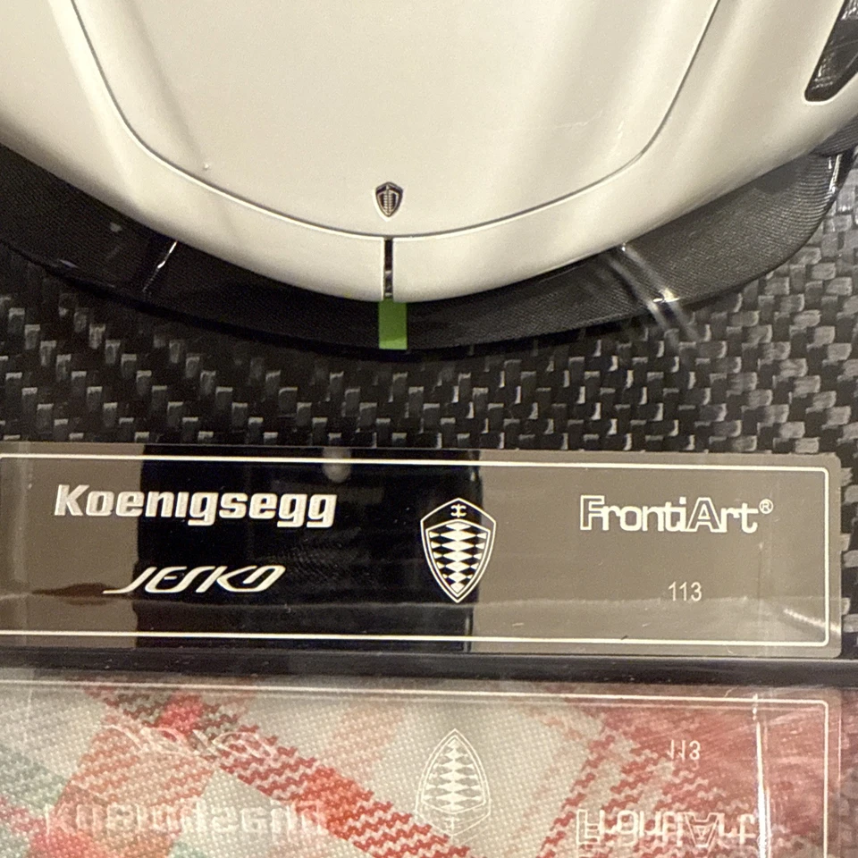 Frontiert escala 1/18 KOENIGSEGG Jealous Limited resina diecast modelo coche blanco Foto 2 de 4