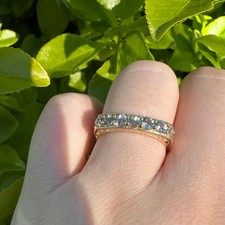 Wedding Ring, Yellow gold diamond band, 1.20CT Natural Diamond,