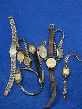 Small Joblot Ladies Cocktail Dress Watches Seiko Hamilton Gold Filled Seiko 