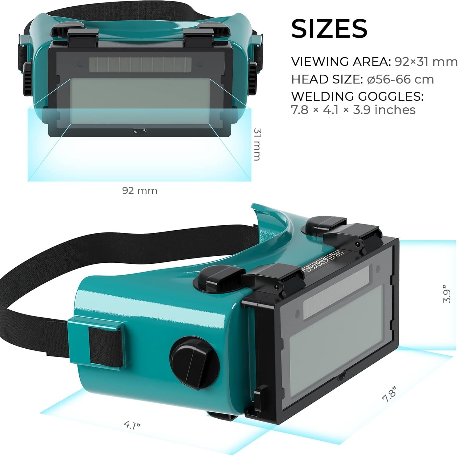 Eco-Friendly Auto Darkening Welding Goggles for Gas, MIG, TIG - Maximize Safety