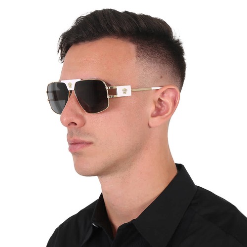 Versace Dark Grey Navigator Men's Sunglasses VE2251 147187 63 VE2251 147187 63 Versace Dark Grey Navigator Men's Sunglasses VE2251 147187 63 VE2251 147187 63