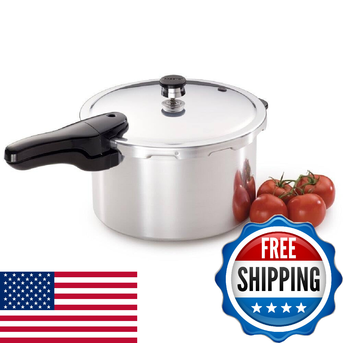 Presto 01282 8-Quart Aluminum Pressure Cooker