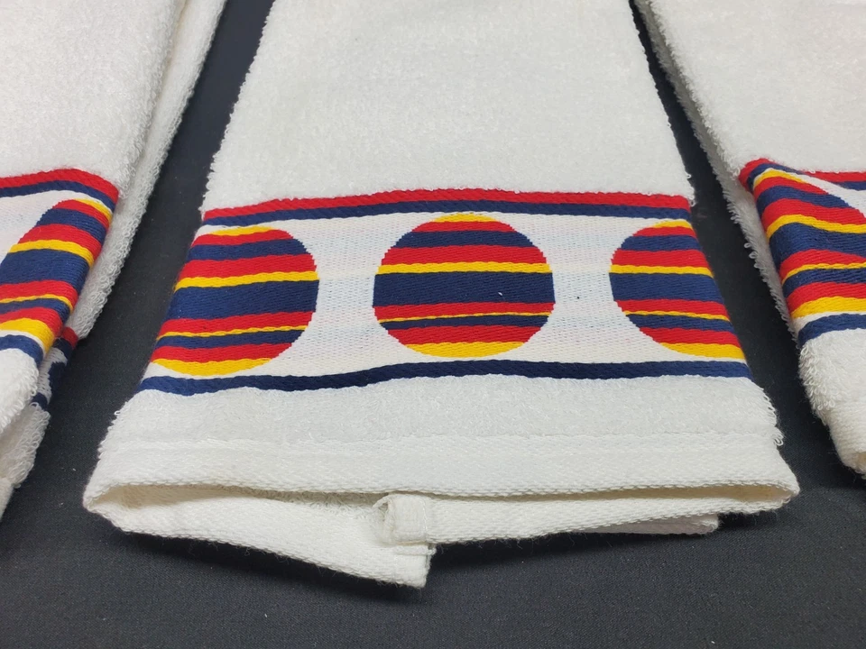 "3 toallas de cocina Martha Stewart 100 % algodón XL 30""x15,5"" - punto a rayas" Foto 2 de 4