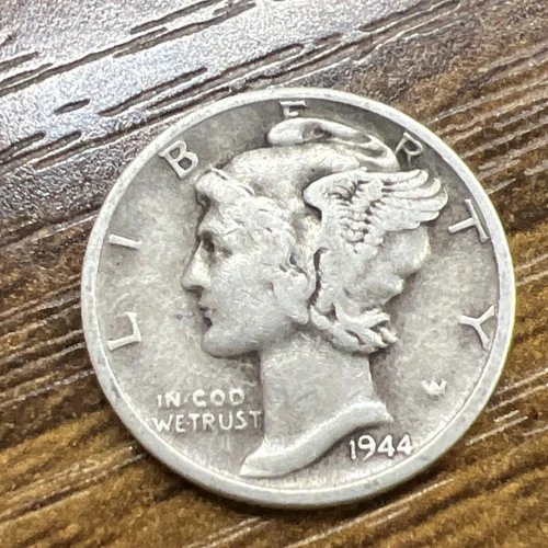 1944-D MERCURY SILVER DIME ACTUAL COIN Get More Today & Save Shop Here Buy Here
