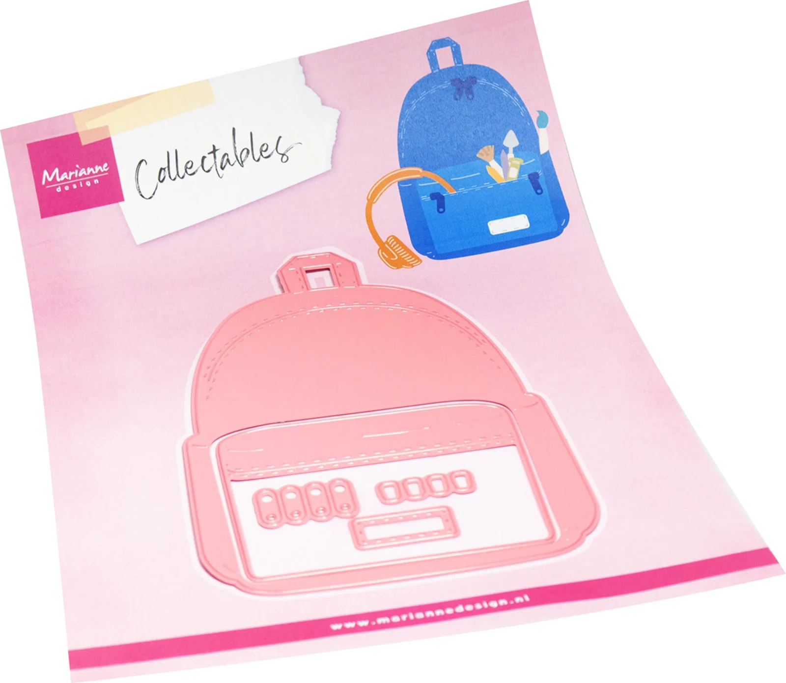 Marianne Designs Metal Cutting Dies Collectable Backpack COL1575