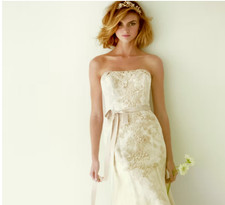 Melissa Sweet Lace Wedding Dress with Ruffle Train