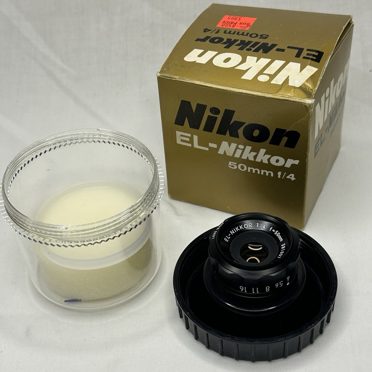Nikon EL-Nikkor 50mm F4 Enlarger Lens for 35mm negatives #1908