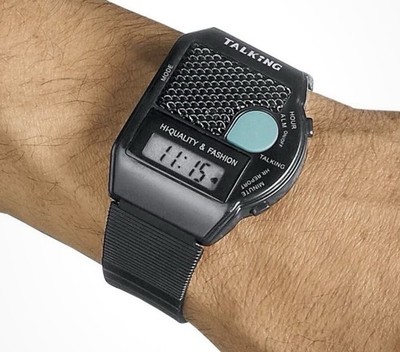 Atlanta Sprechende Armbanduhr Blindenuhr Uhr Zeitansage Weckfunktion Senioren
