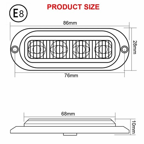 Robust Waterproof LED Clearance Lights Ideal for Truck Trailer Applications - Picture 5 of 22