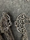 Vintage Trifari Necklace Set Chain Tassel Silver Tone Signed With Earrings — photo 8
