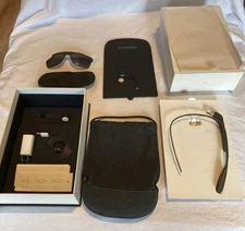 Google XE-C V3 Smart Glasses - Charcoal - With Box/Accessories - Parts/Repair