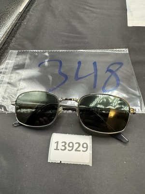 B&L RAY BAN W2189 PRAS GUNMETAL/GRAY G15 RECTANGULAR CROSS WALK SUNGLASSES MINT