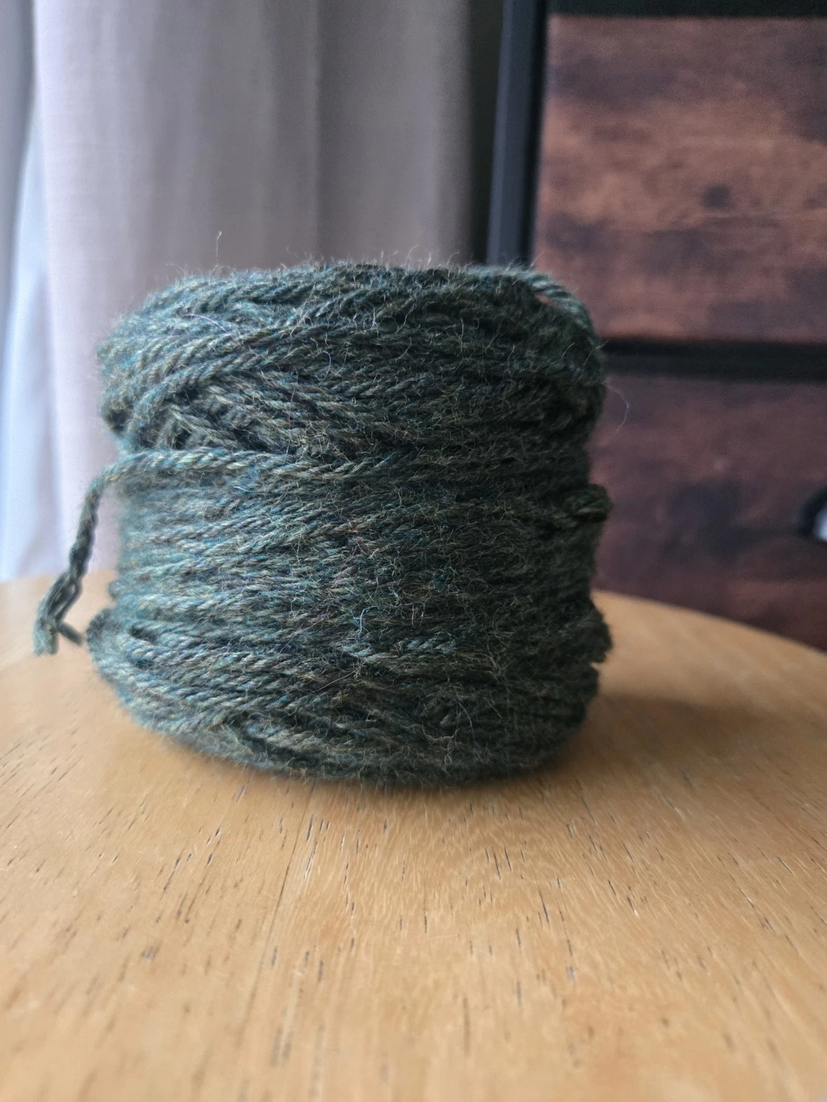 Berroco Vintage Chunky Yarn forest green wool/nylon/acrylic mix 91g image 4