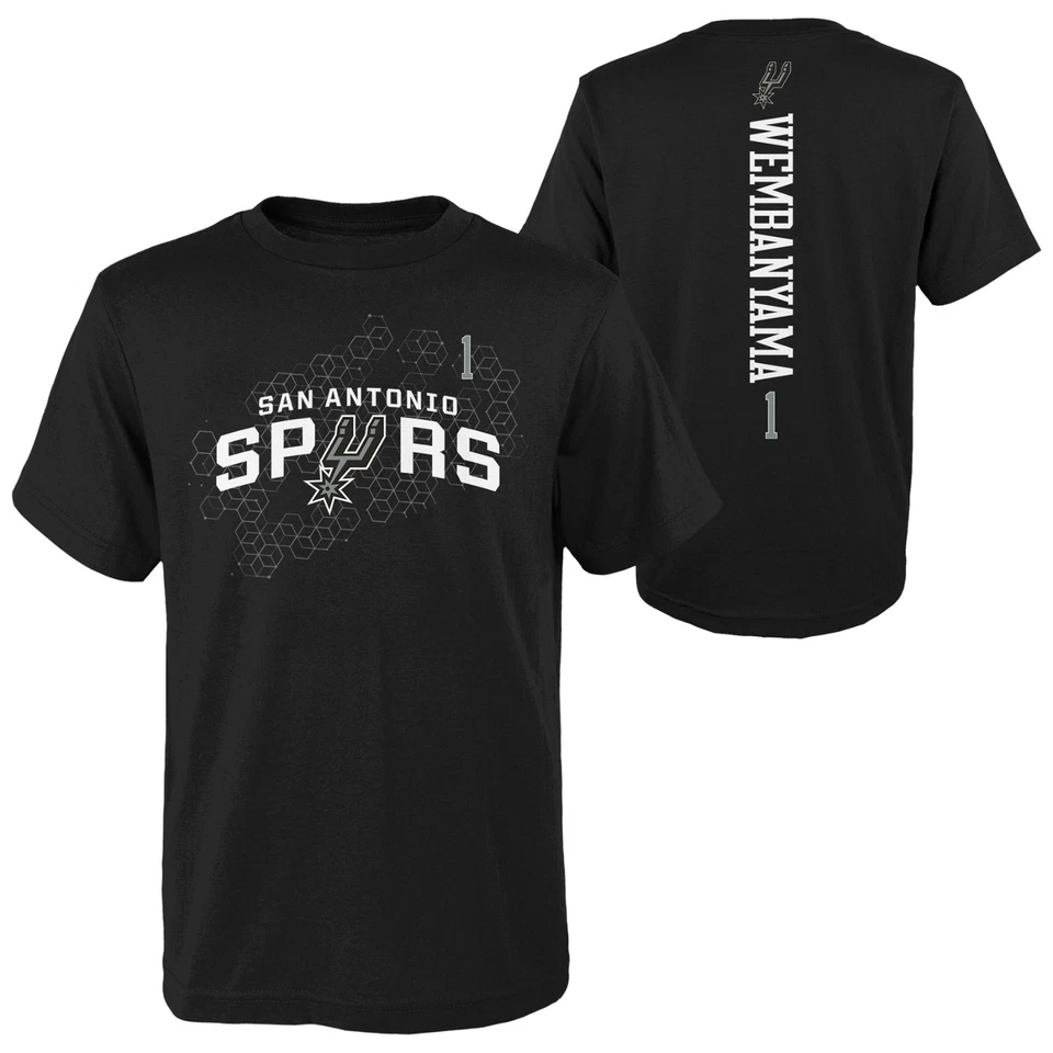 NBA T-Shirt San Antonio Spurs Victor Wembanyama Basketball Shirt Trikot Jersey - Bild 1 von 3