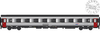 LS MODELS 40388 - H0 1:87 Wagen Passeggeri SNCF VSE Livrea Corail Di 2° Class
