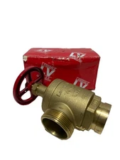 2-1/2” LANSDALE Brass 350-125-01140 Angle Hose Valve GRV x MNST NEW IN BOX