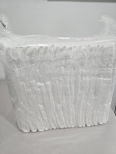White Basic Disposable Adult Diapers With Tabs - 25 Count