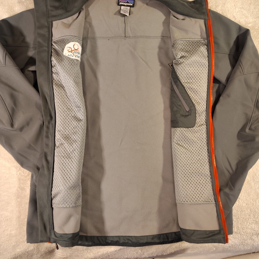 Patagonia Adze Men L Polartec Jacket Softshell Wind & Water Repellent Gray Embro thumbnail 10