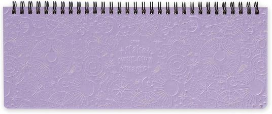 AGENDA DA TAVOLO DESK  PLANNER  12 MONTH 2026 - MYSTIC LILAC