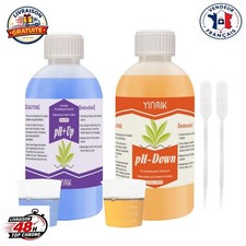 YINMIK Kit pH Up et Down Hydroponie 2x250ml Régulateur pH Nutriments