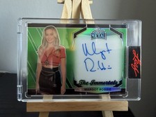 Margot Robbie 2024 Leaf Metal Immortals On-Card Auto /50 The Wolf of Wall Street